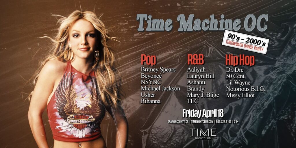 Time Machine: 90s-2000s Throwback Dance Party at TIME Nightclub
